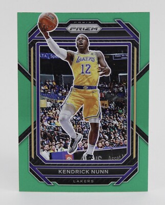 Kendrick Nunn - 2022-23 Panini Prizm Green Prizm #145 - L.A. Lakers