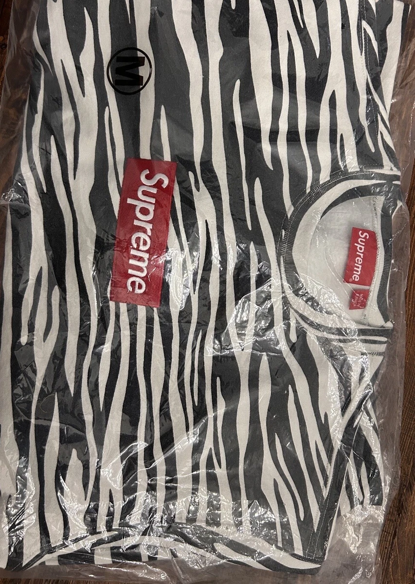 Supreme Box Logo Crewneck FW22 Zebra Size Medium