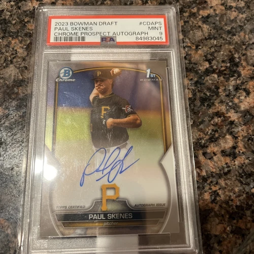 2023 Bowman Draft - Chrome Prospect Autographs #CDA-PS Paul Skenes PSA 9 Mint🔥