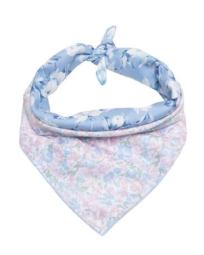 Laura Ashley 2PC Dog Harness and Leash Set Ainsley Blue Pink Floral Large Collar - Picture 7 of 8