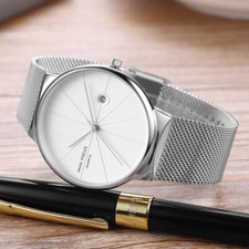 MINI FOCUS Mens Watch Quartz Ultra Thin Steel...