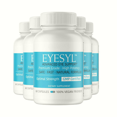 5-Pack Eyesyl Advanced Eye Support Optimal Strength - 300 Capsules