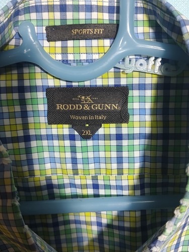 Rodd And Gunn Shirt Mens 2XL Button Up Sports Fit Woven In Italy - Picture 5 of 5