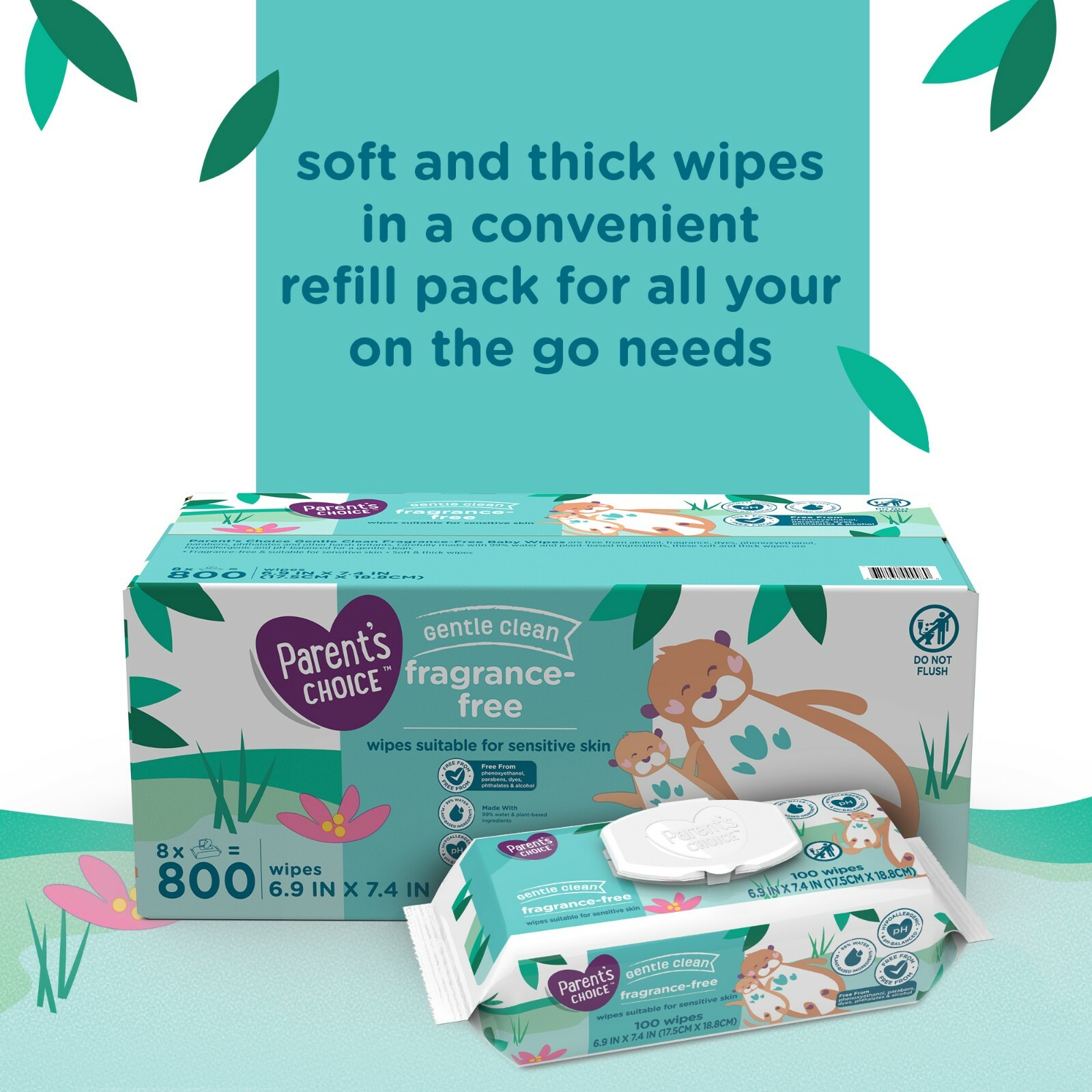 parents choice 800 wipes