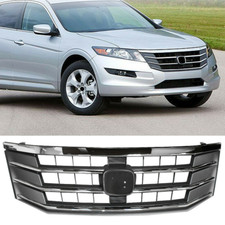 Grilles For Honda Crosstour 2010-2012 Front Upper Bumper Upper Mesh Grill Chrome