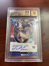 Jacob Eason RC 2020 Prizm Draft Picks Autograph Auto BGS 9.5 Red White Blue 3/99