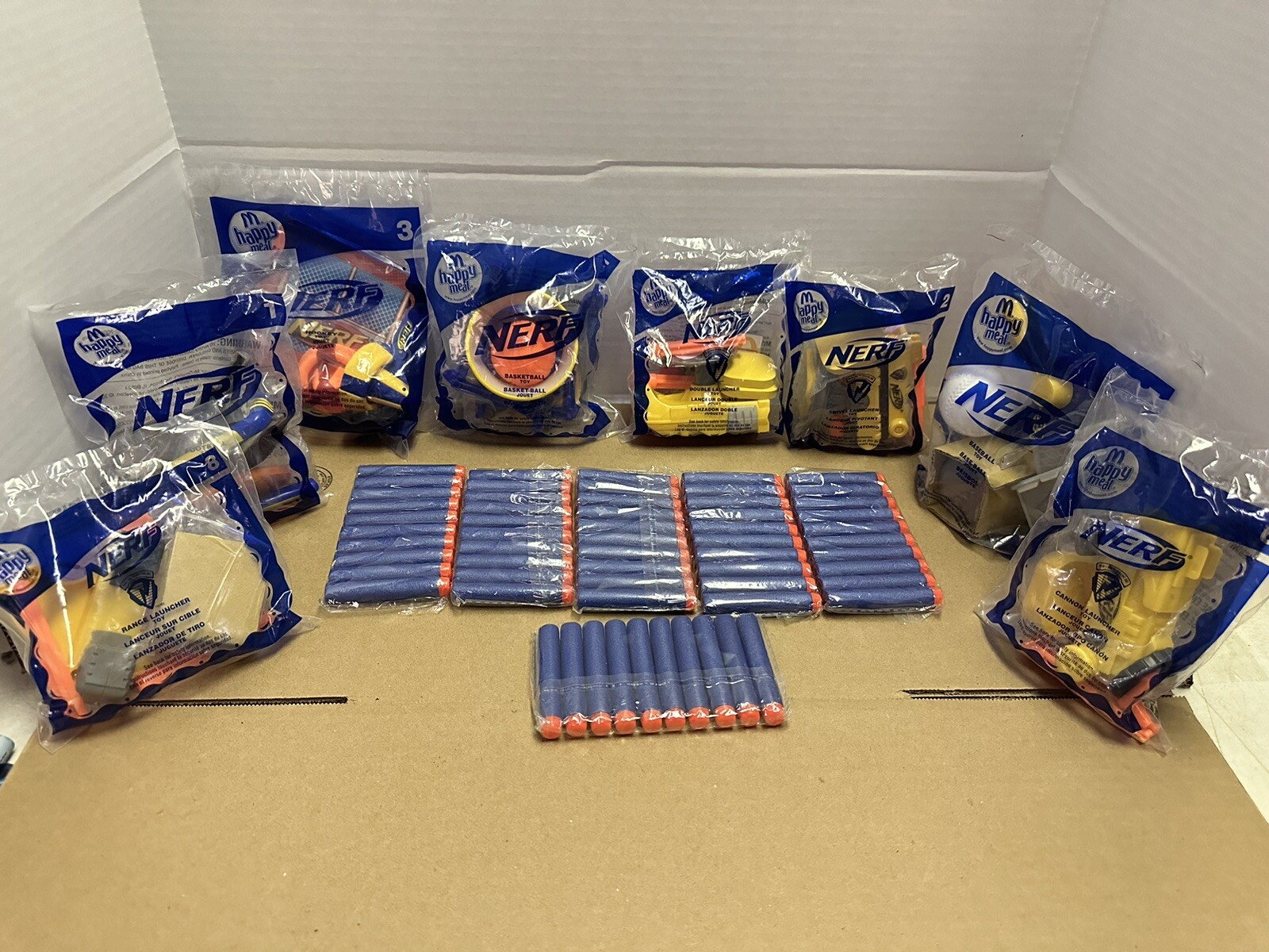 Nerf Sports McDonald’s Happy Meal Toys Set Of 8 NIP