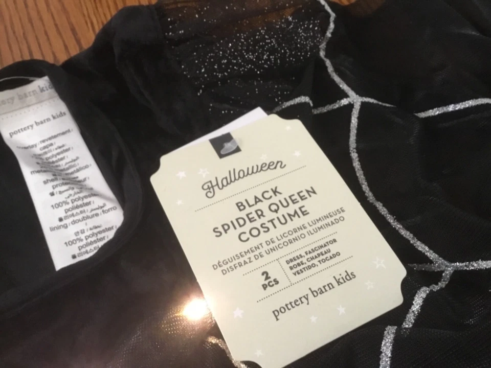 Disfraz de Halloween Pottery Barn Kids Light Up Spider Queen, talla 4-6-NUEVO CON ETIQUETAS Foto 3 de 3