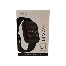 iTouch Air 3 Smartwatch Fitness Tracker Black with Black Strap
