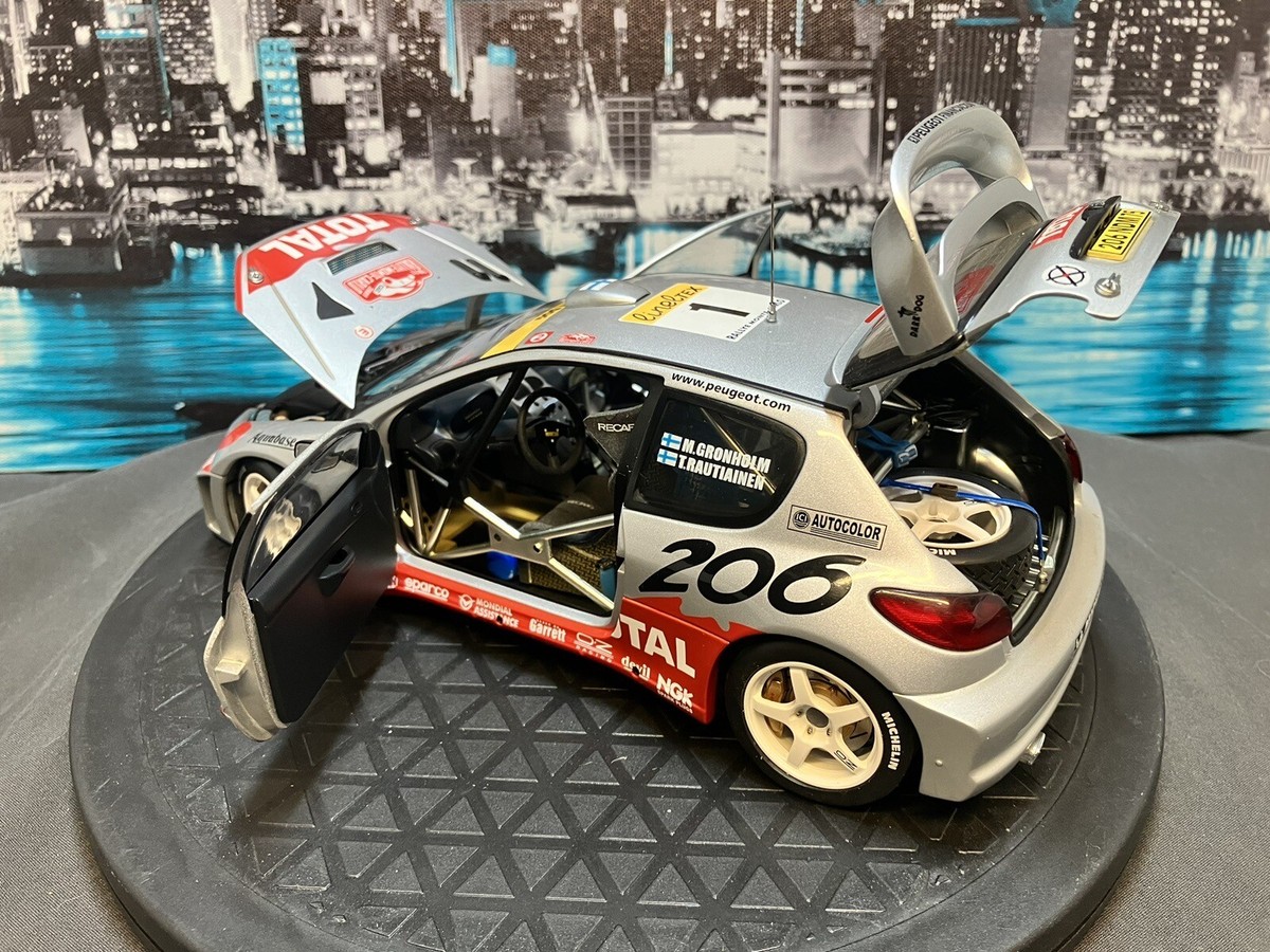 Auto Art 1/18 Peugeot 206 #1 WRC Monte-Carlo Gronholm
