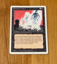 MTG Magic The Gathering Animate Dead Revised Edition LP Vintage