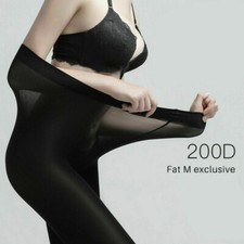 200 lbs Super Elastic Plus-Size Pantyhose 70D Shiny High Glossy Stockings Tights