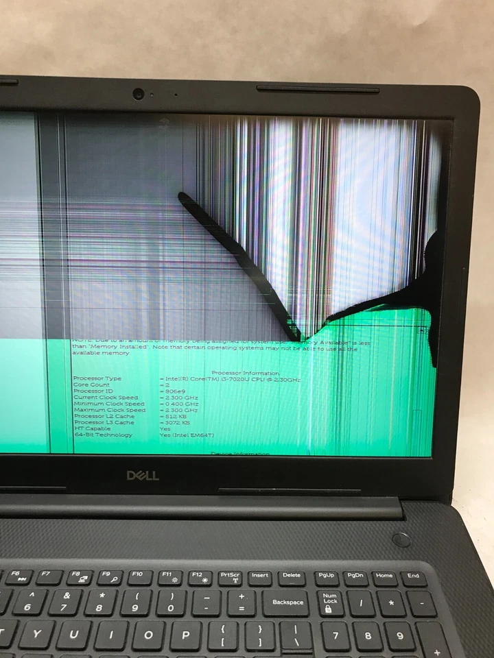 Dell Inspiron 3781 17" Laptop Intel i3-7020U 2.3GHz 8GB RAM NO HDD/OS Cracked DW - Image 3 of 4