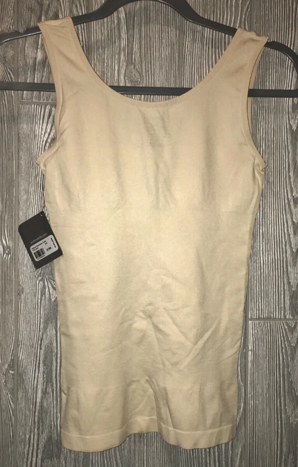 Camiseta sin mangas YUMMIE sin costuras control firme Prendas moldeadoras NUDA NUEVA PARA MUJER S M L XL Foto 4 de 4