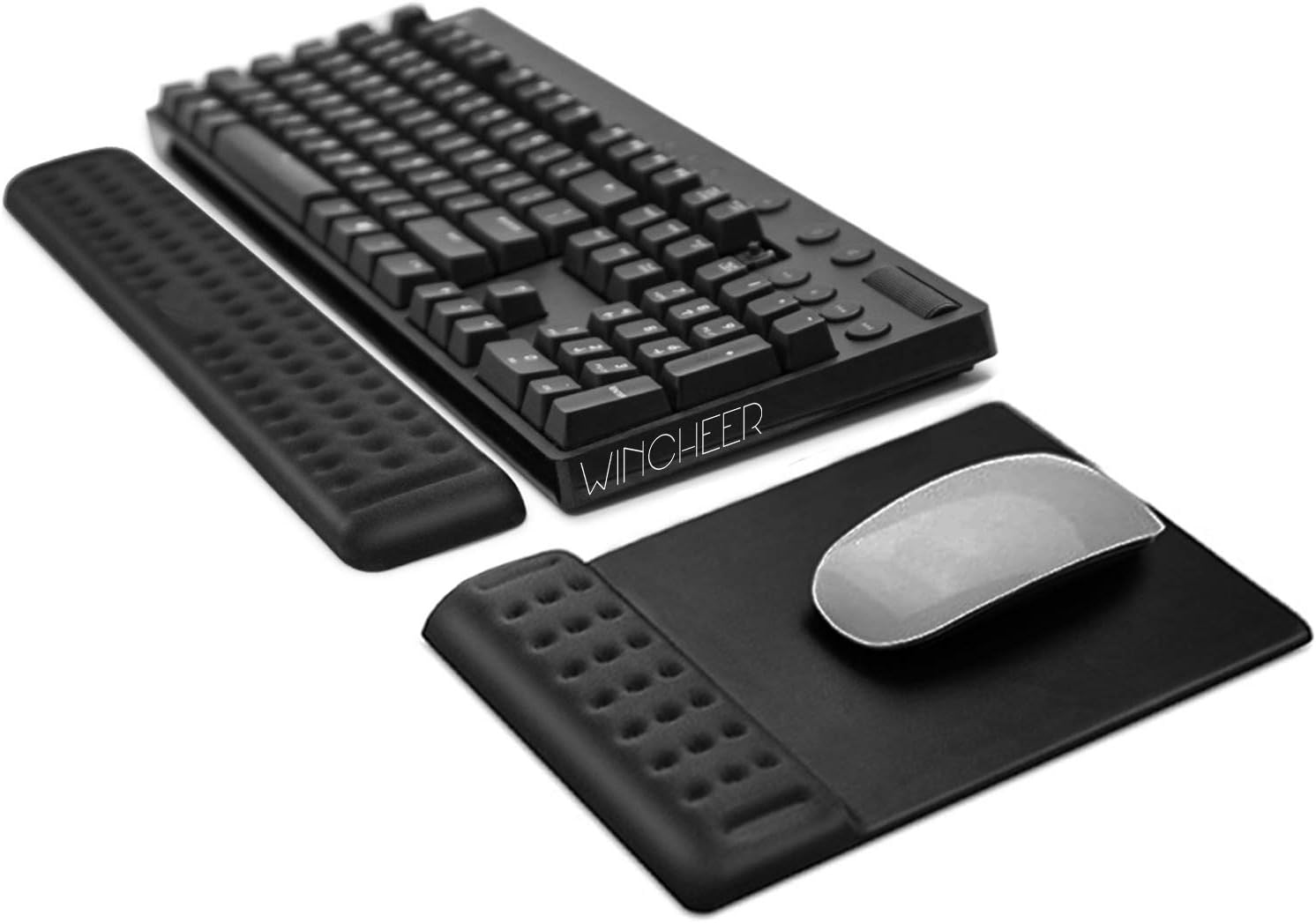 Memory Foam Gaming Keyboard Wrist Rest & Mouse Pad with Wrist Support-image