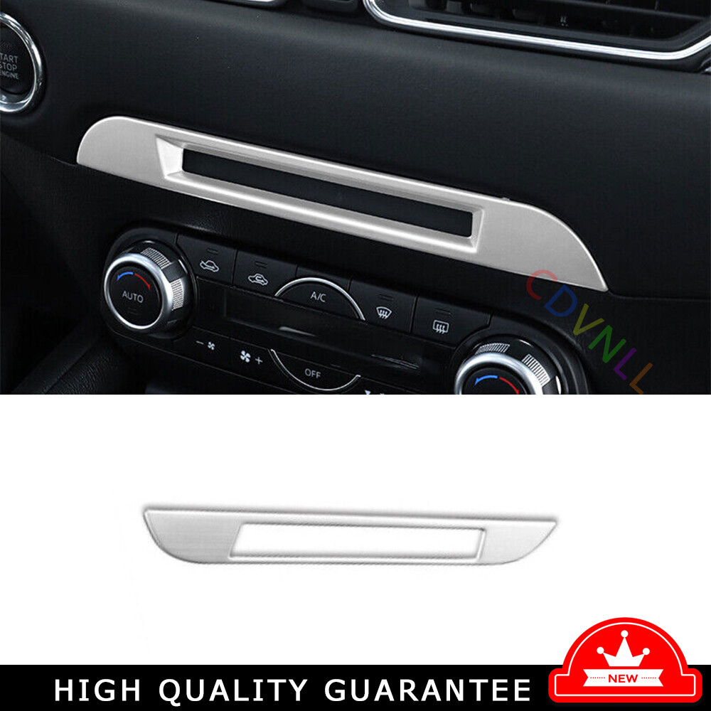 For Mazda CX-5 2017-24 Silver Titanium Car Central Console CD