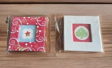 Creative Memories Mini 3"x3" Photo Frame Or An Ornament 2007 Red and White Swirl