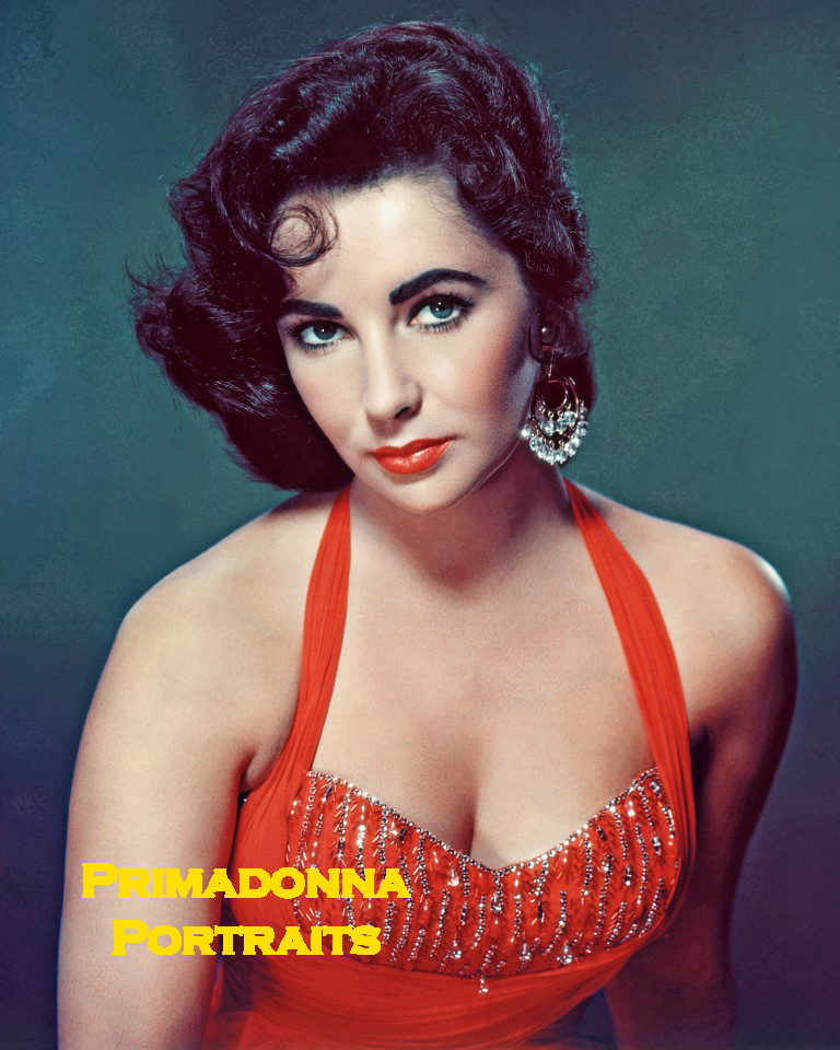elizabeth taylor red dress A red manicure is the cherry on top to an 80s Elizabeth look # ElizabethTaylor #nailinspo #cherryrednails