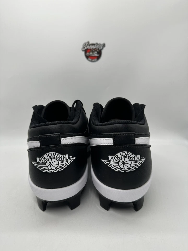 Nike Air Jordan 1 ретро MCS низкий черный белый бейсбольные бутсы CJ8524-011 размер 14 - Изображение 3 из 4