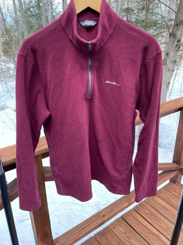 Zip Pullover Burgundy Red Jacket | eBay
