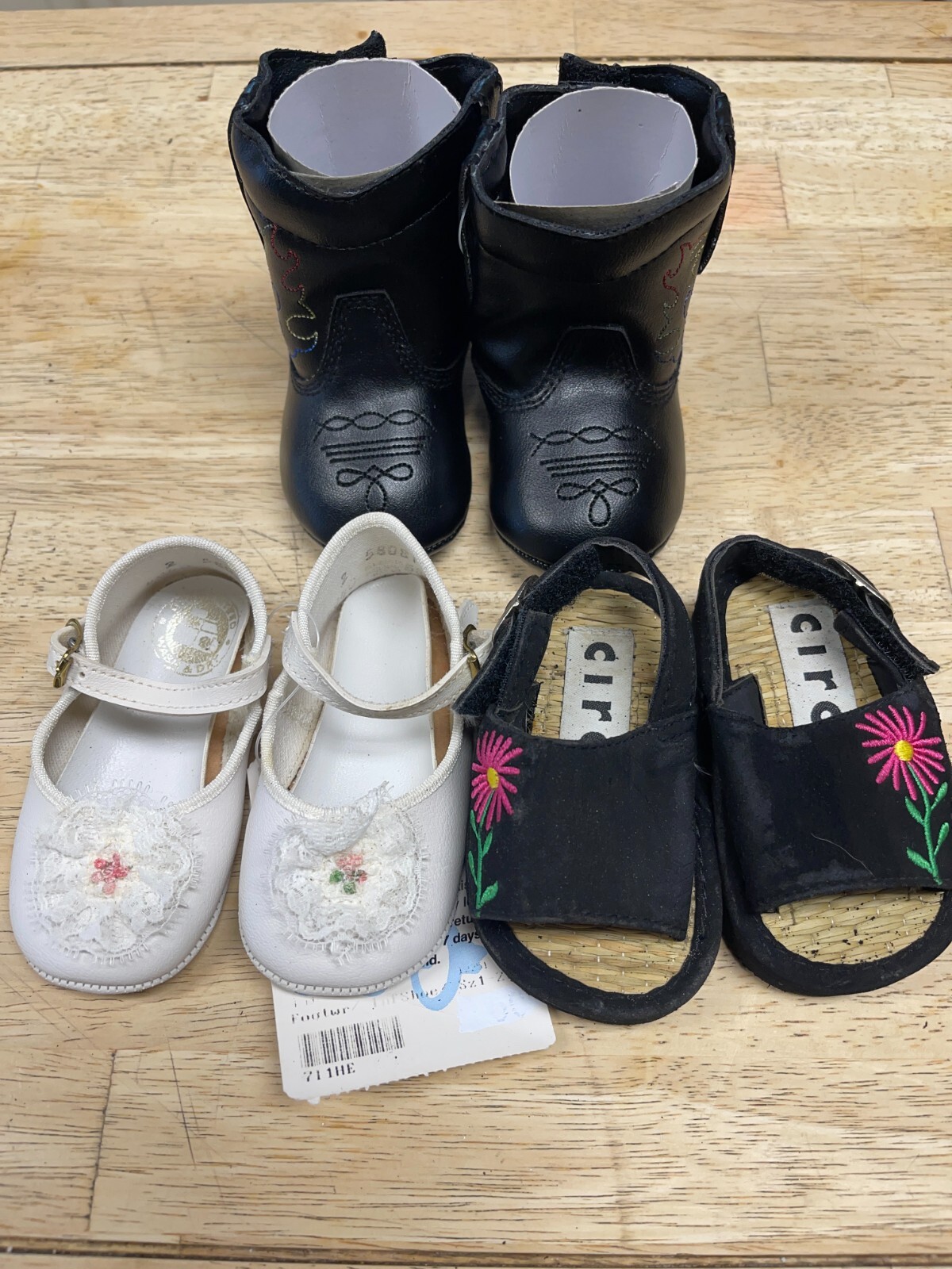 & Boots - Size 1 - Lot Of 3 - Vintage