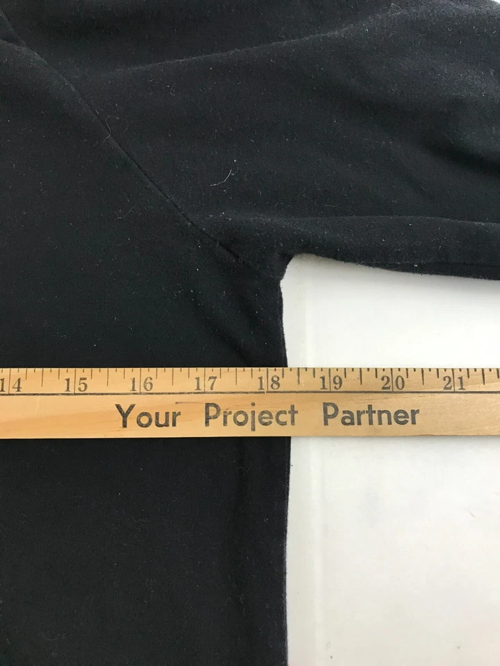 Куртка женская Bella размер XL черная на молнии ложный вырез передний карман с длинным рукавом - Изображение 3 из 4