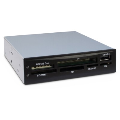 AC Cardreader  CI-02, 3,5'' intern, USB 2.0 Kartenlesegerät für PC Gehäuse einbau