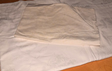 2 tlg. Altes Damas Bettwäsche Bettbezug, Kissenbezug Webmuster (14466)