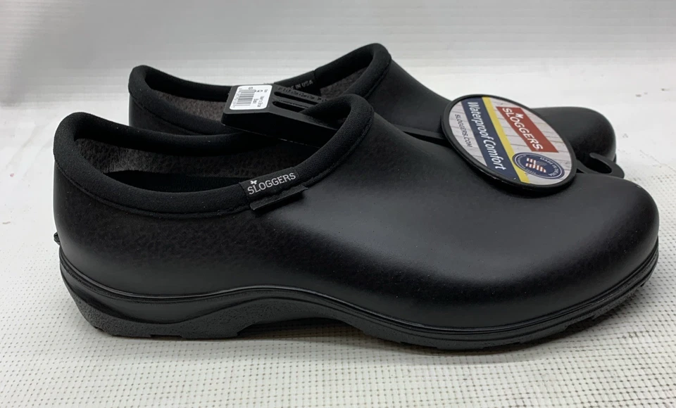 Sloggers 5301BK09 Garden/Rain Shoes Size Men's 9 Women's 11 Black Black Slip-on - Image 2 of 4