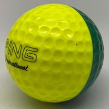 Vintage Ping Promotional Golf Ball Rare Yellow Green Two Tone Split Vintage