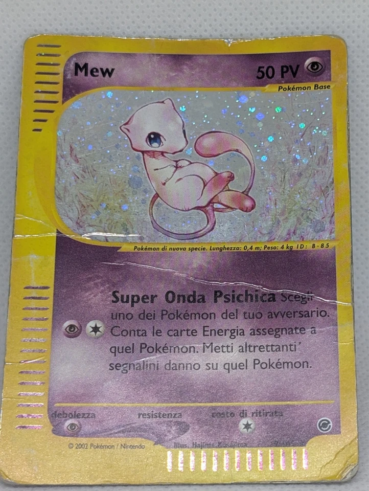 Mew 019/165 Expedition Base Set Holo Ultra Rare Pokemon TCG Nintendo ITALIAN - Image 3 of 4