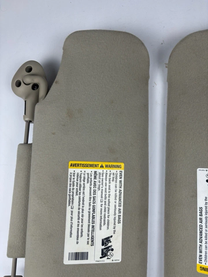 99-06 雪佛兰 GMC Silverado Sierra Tahoe Suburban 育空遮阳板套装 原始设备制造商 — 第 2/4 张图片