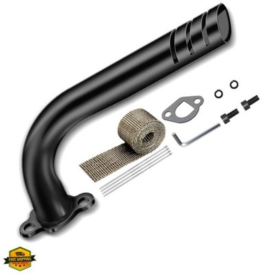 Upgrade Header Exhaust Pipe Kit for Non Hemi Predator 212cc 196cc 6.5HP GX160...