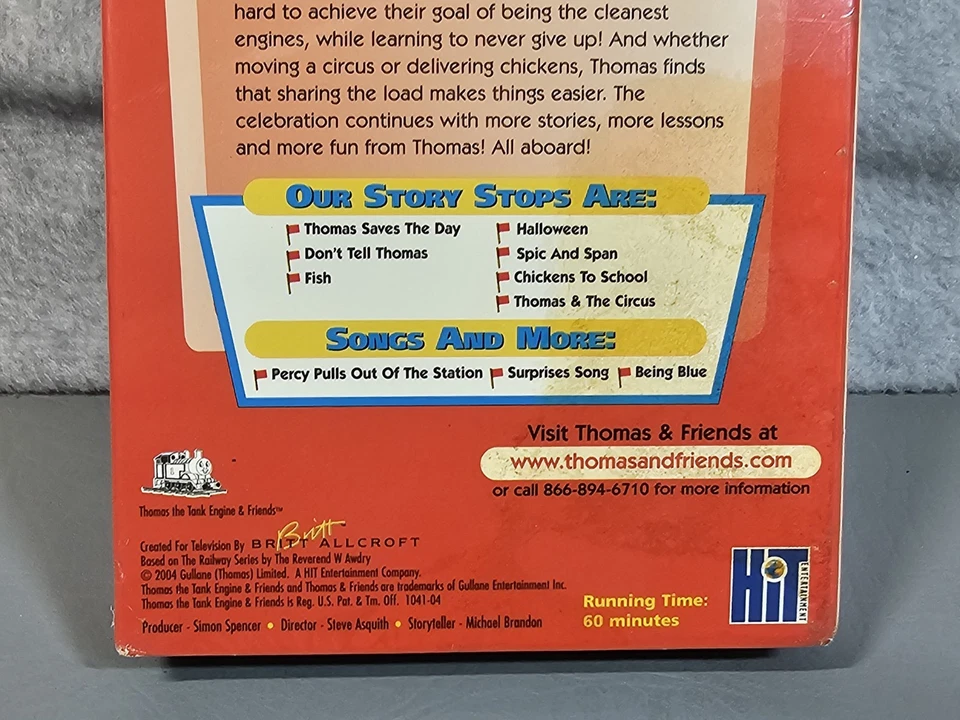 Thomas & Friends Sodor Celebration Limited Edition VHS Tape 2004 Toy Train - Image 4 of 4
