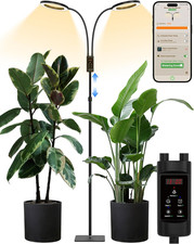 Smart Grow Lights with Bluetooth App, 48W Full Spectrum for Indoor Plants
