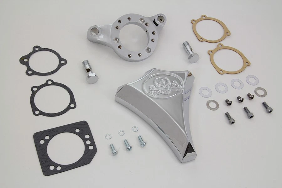 Conjunto de filtro de aire cromado Wyatt Gatling para Harley Davidson Foto 3 de 4