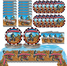 Dirt Bike Birthday Party Supplies Serves 24 Motorcycle Party Paper Plates Nap