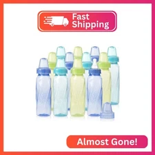 Evenflo Feeding Classic Tinted Plastic Standard Neck Bottles for Baby, Infant an