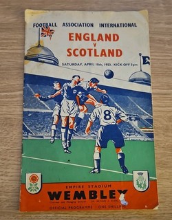 England v Scotland 1953 Football Programme