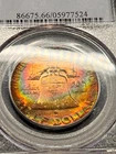 1958 D Franklin Silver 1/2 Dollar PCGS MS66 FBL MONSTER 🌈 TONED!! #1348