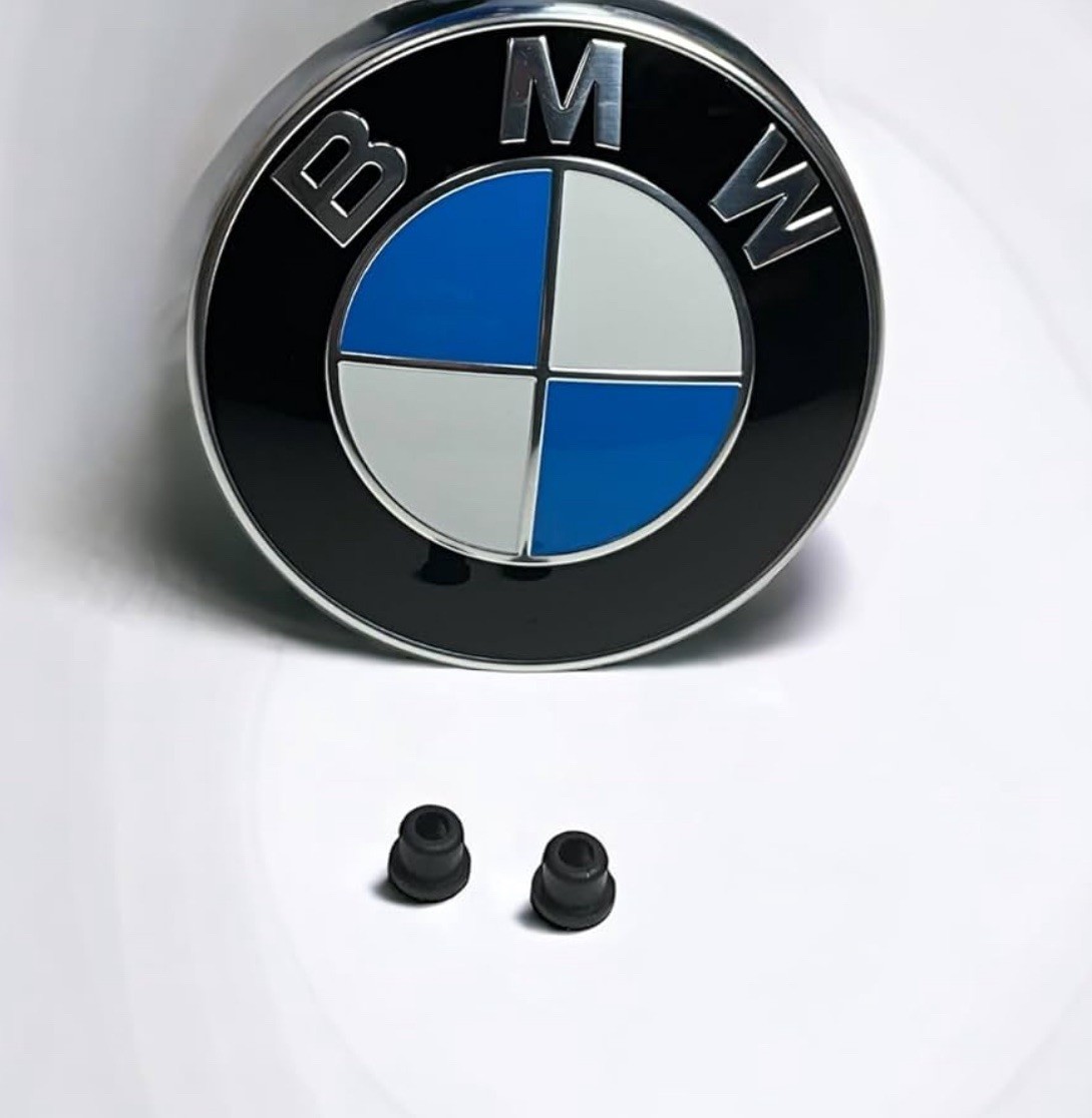 82 mm 2x fundas de goma azul emblema portón trasero maletero capó BMW