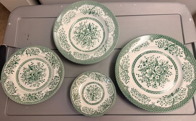 #ad Wood amp; Sons Vintage Kew Green 16 piece Dinner Set $89.95