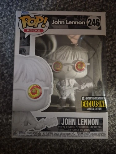 Funko Pop Rocks John Lennon #246 Entertainment Earth Exclusive Limited Edition