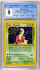 Meganie Meganium 11/111 Neo Genesis Deutsch | CGC 9 w/Subs MIT SWIRL | wie PSA 9