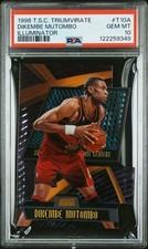 1998-99 Topps Stadium Club Triumvirate Illuminator #T10A Dikembe Mutombo PSA 10