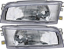 Mitsubishi Mirage Headlights Set 1997-2002 Halogen Driver Passenger Side