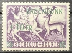 Belgium 1944 Anti-Tuberculosis Charity Green Overprint BREENDONK +10FR Stamps MH
