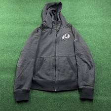 Vintage Washington Redskins Hoodie Mens L Gray Commanders NFL Football Zip Up