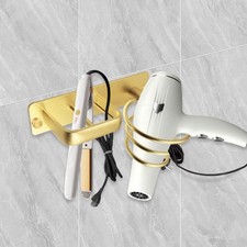 Hairdryer Holder Spiral Shelf Bracket Stand Hanger Organizer Blow Storage wit...