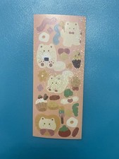 Kawaii Prismatic Sticker Strip Foodie